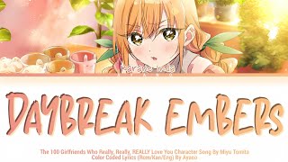 The 100 Girlfriends S2 Character Song -『Daybreak embers』by Karane Inda (Lyrics)