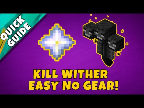 Minecraft how to kill Wither Safe Fast and Easy