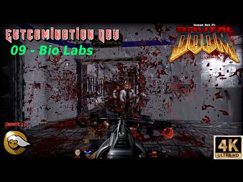 Brutal Doom Power Fantasy - Extermination Day - Replay 2022 - 09 - Bio Labs #Reshade