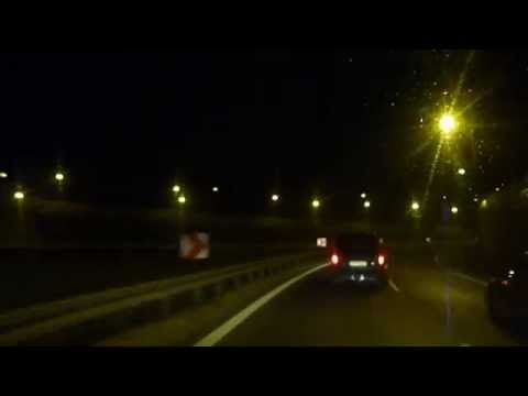 Expressway S2 Warsaw Bypass at night