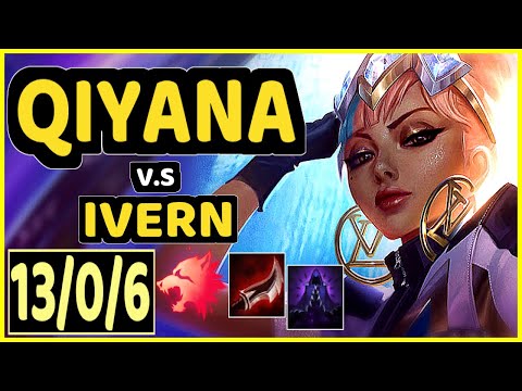 SKEANZ (QIYANA) vs IVERN - 13/0/6 KDA JUNGLE CHALLENGER GAMEPLAY - EUW