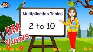 Times Tables Tables of 2 10 Multiplication Tables 