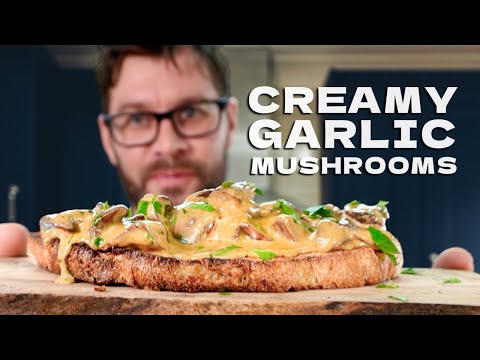 How to Make Easy Creamy Garlic Mushrooms on Toast Recipe