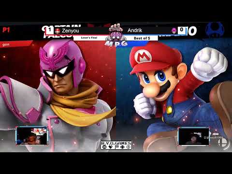BYOG #37 | Andrik (Captain Falcon) Vs. Zenyou (Mario) | Top 8 Losers Final
