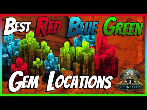Best Red, Blue & Green Gem Locations In Ark Fjordur