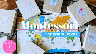Montessori Continent Boxes|Geography for Toddlers and Kids #montessoriwithhart