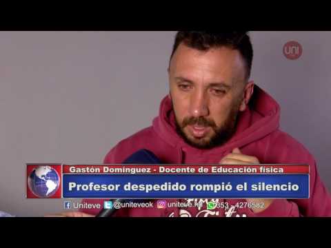 Profesor despedido (Docente de Educación Física, Gastón Domínguez)