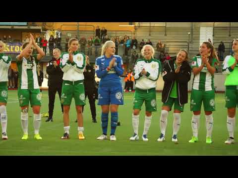 "Heja Hammarby" - Spelarna firar med fansen efter 6:1 över KIF Örebro (14102017)