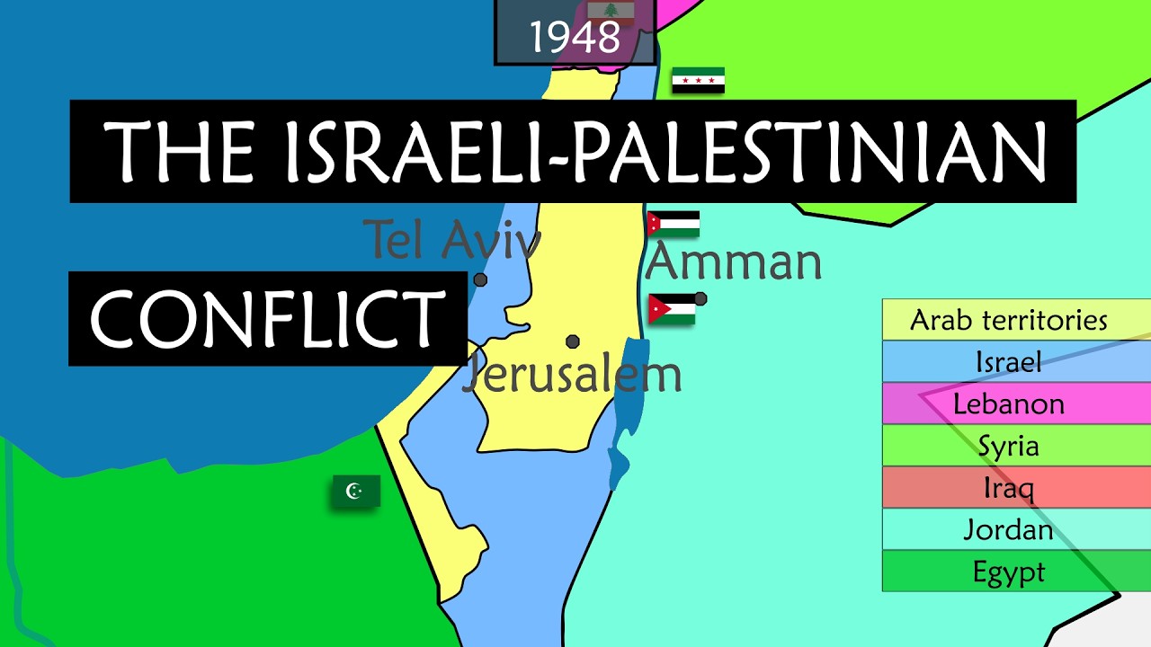 The Israeli-Palestinian Conflict explained on a map