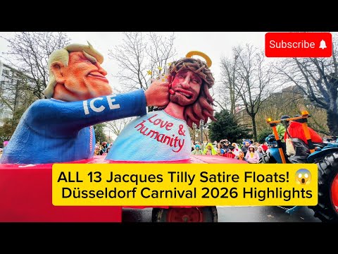 ALL 13 Jacques Tilly Satire Floats! 😱 Düsseldorf Carnival 2026 Highlights