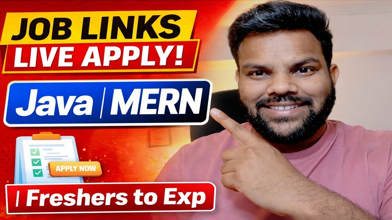 100+ Jobs Live Apply 🔥 | MERN | Java | Software Engineer | Fresher & Experienced