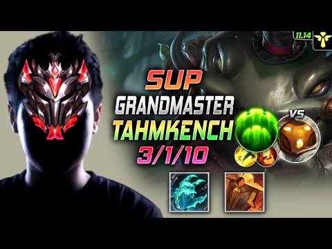 GrandMaster Tahm Kench Support vs Bard - 천상계 서폿 탐켄치 템트리 룬 증사 수호자 タム・ケンチ Таам Кенч - LOL KR 11.14