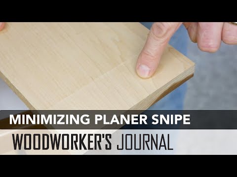 How to Minimize Thickness Planer Snipe