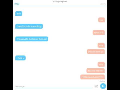 Audrey get Mal's phone and does this to Ben