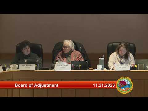 11.21.2023 Board of Adjustment
