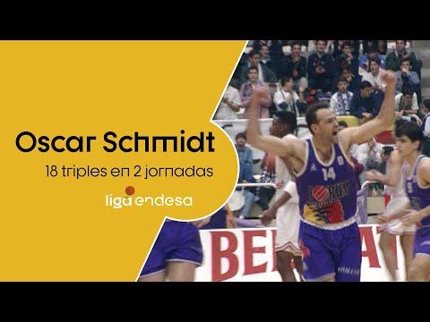 OSCAR SCHMIDT: 18 triples en 2 jornadas