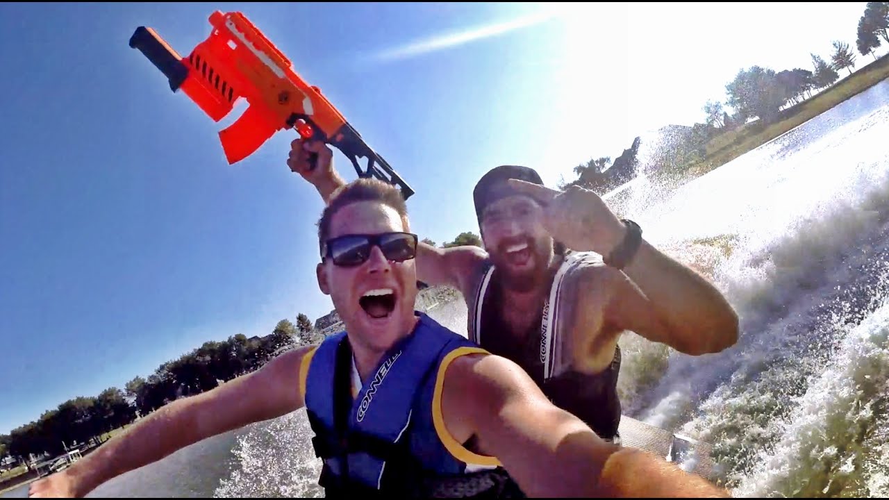 Nerf Blasters: Lake House Edition | Dude Perfect