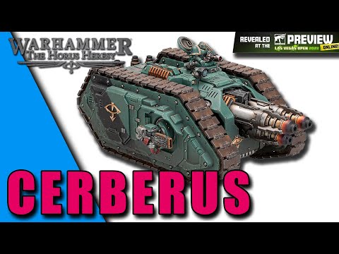 Plastic CERBERUS heavy tank confirmed at LVO 2023! Horus Heresy