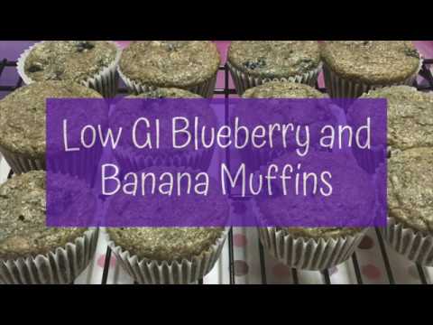 Low GI Blueberry and Banana Muffins | PCOS Recipes