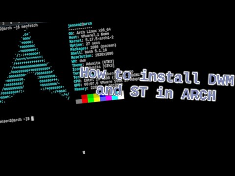 Guide on How to Install DWM and ST in Arch Linux