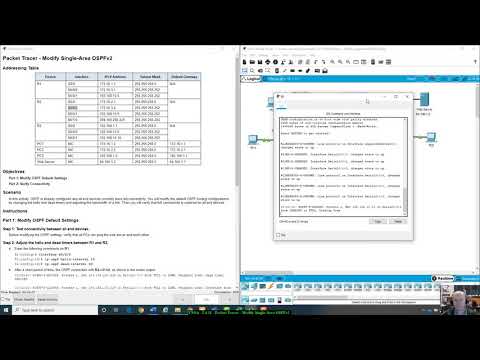 ENSA - 2.4.11 Packet Tracer - Modify Single-Area OSPFv2