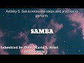 II DANCE WITH A PAIR SAMBA By Daisy Marie A Rosel