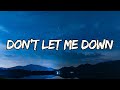 The Beatles - Don't Let Me Down (Lyrics)
