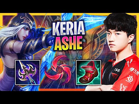 LEARN HOW TO PLAY ASHE SUPPORT LIKE A PRO! | T1 Keria Plays Ashe Support vs Rakan!  Season 2023