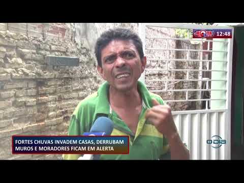 Fortes chuvas invadem casas, derrubam muros e moradores ficam em alerta 04 11 2020