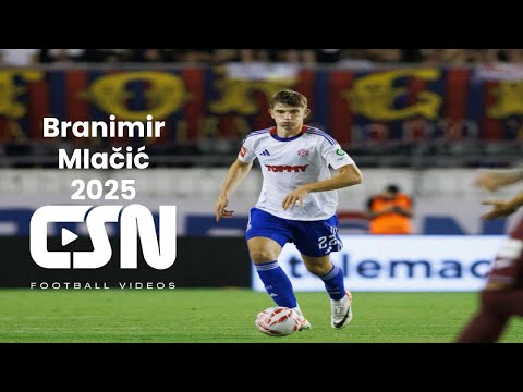 Branimir MIačić (HNK Hajduk Split) - Defending, Skills & Passing 2025 | HD