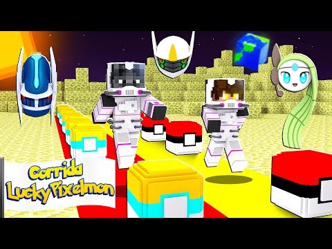 DESAFIO CORRIDA LUCKY PIXELMON NA LUA - MINECRAFT