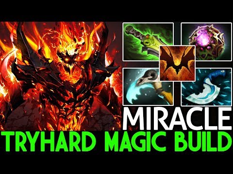 Miracle- [Shadow Fiend] TryHard Full Magic Build Epic 1v5 Gameplay 7.21 Dota 2