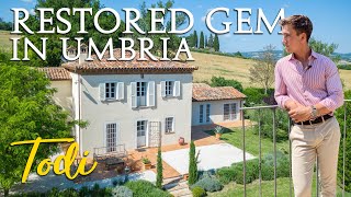 ECO-FRIENDLY RENOVATED VILLA WITH POOL FOR SALE IN TODI, UMBRIA