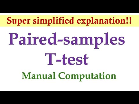 Paired-Samples T-test Manual Computation