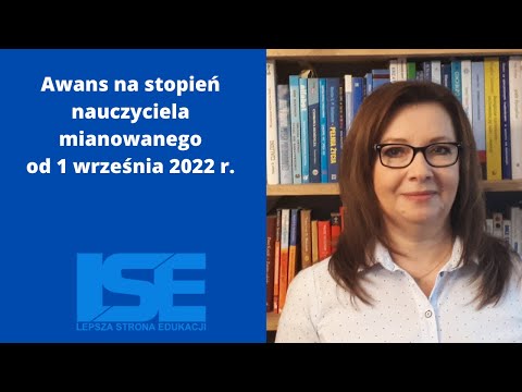 Awans na nauczyciela mianowanego od 1 września 2022 r.