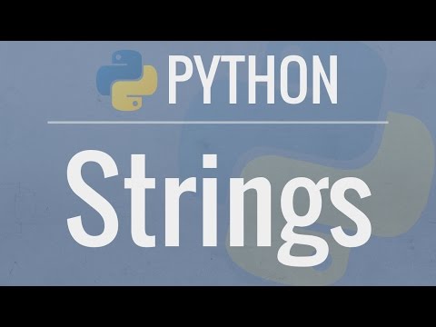 Python Tutorial for Beginners 2: Strings - Working with Textual Data Video
