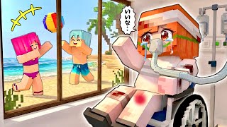 【友達がうらやましい....】マイクラ/車イスの死んだ？友達を生き返らせる(#ぴこみんず)