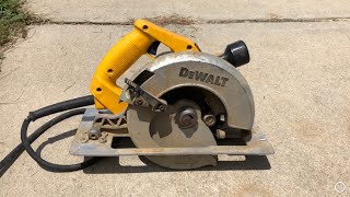 Repairing a Dewalt circular saw.
