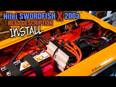 Swordfish 200a esc, Water cooling Install Deltaforce 35 Fast Electric Rc Boat