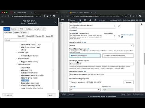 Module 7AWS Academy Cloud Operations (SysOps) Module 7: Lab 4 - Configure VPC