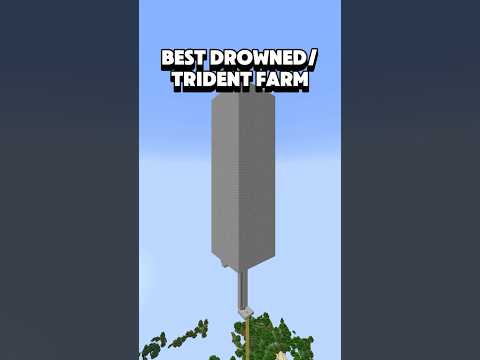 Best Trident Farm In Minecraft! #minecraft #survival #minecraftfarm