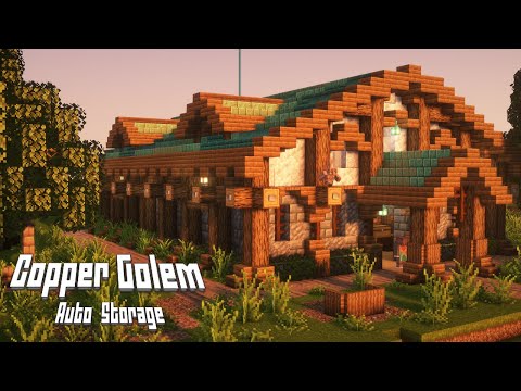 COPPER GOLEM AUTOMATIC SORTING BUILDING TUTORIAL | Minecraft Tutorial  Java and Bedrock 1.21.10