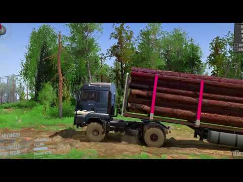 A dump truck carrying batteries2025#snowrunner #truck#ep45