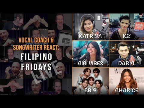Filipino Fridays #007: Richard & Cesar (VoicePlay) React to Katrina, GiGi, SB19, KZ, Daryl & Charice