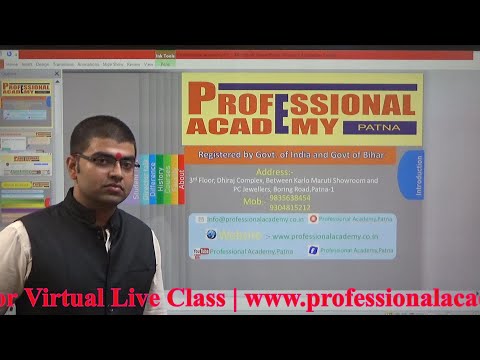 SHUBHAM KUMAR A VIDEO OF PROFESSIONAL ACADEMY