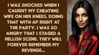 I was shocked when I caught my cheating wife on her knees, doing that with AP right at the party...