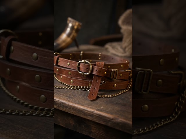 Vídeo relacionado con JDFAIJEAL Kit de accesorios de caballero medieval, cinturón de piel sintética, brazaletes, bolsa rectangular y juego de rana espada para hombres y mujeres (estilo vikingo/nórdico, disfraz unisex