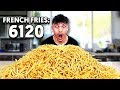 6,120 FRENCH FRY CHALLENGE - Eating McDonald's French Fries Challenge