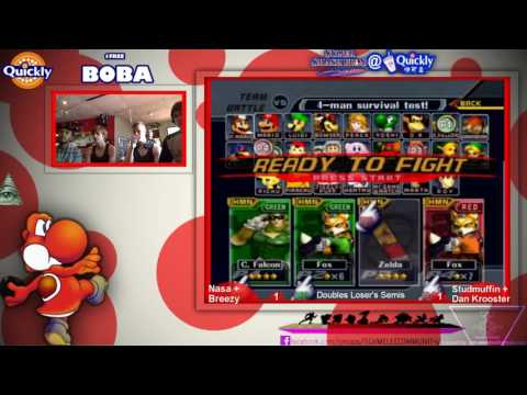 SSBM @ Quickly 5 - Studmuffin + Dankrooster vs. Nasa + Breezy
