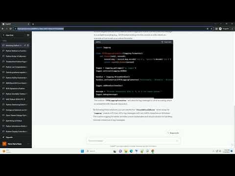Python 3 6 Logging Modul Error Unicodeencodeerror Charmap Codec Can T Encode Characters